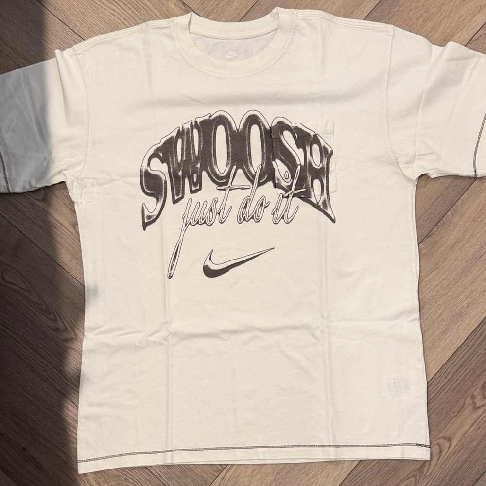 Nike White Swoosh Men's T-Shirt